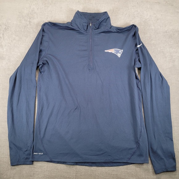New England Patriots Nike NFL On Field‎ Dri-Fit Long Sleeve Shirt Men's Large - Picture 1 of 10